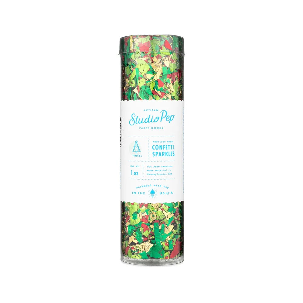 Discount Studio Pep Green Tinsel Confetti