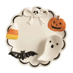 Sale Mud Pie Halloween Ghost Chip & Dip Platter