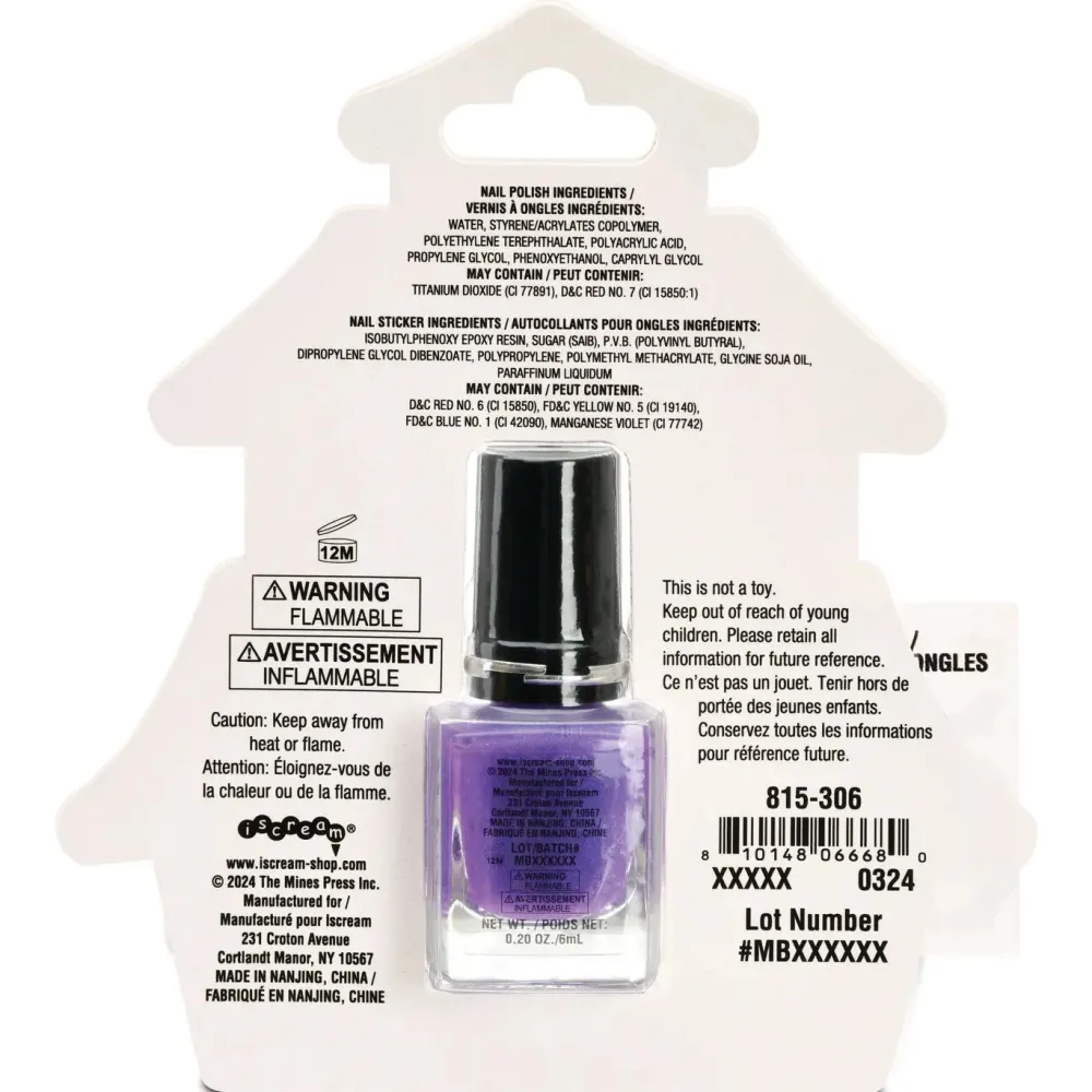 Outlet Iscream Halloween Nail Polish and Ring Set