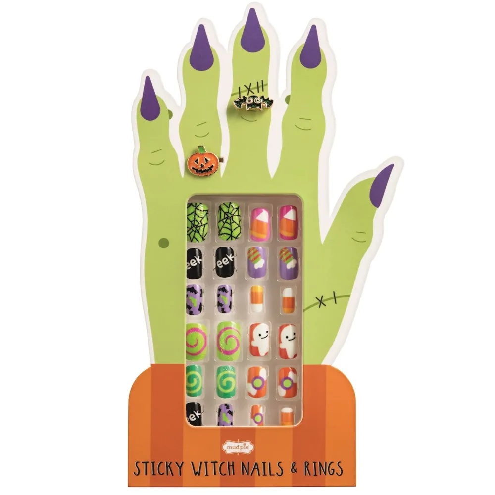Online Mud Pie Halloween Nail & Ring Set