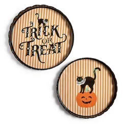 Outlet Two's Company Halloween Scalloped Decorative Tray