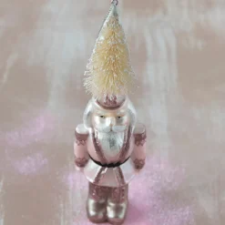 New Creative Co-op Hand-Painted Glass Soldier Ornament