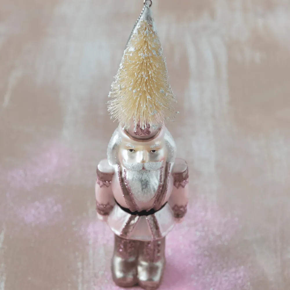 New Creative Co-op Hand-Painted Glass Soldier Ornament
