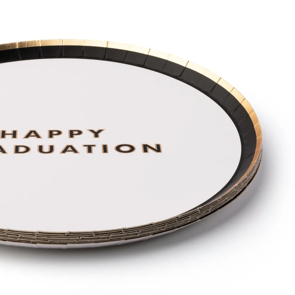 Clearance Bonjour Fete Happy Graduation Snack Plates
