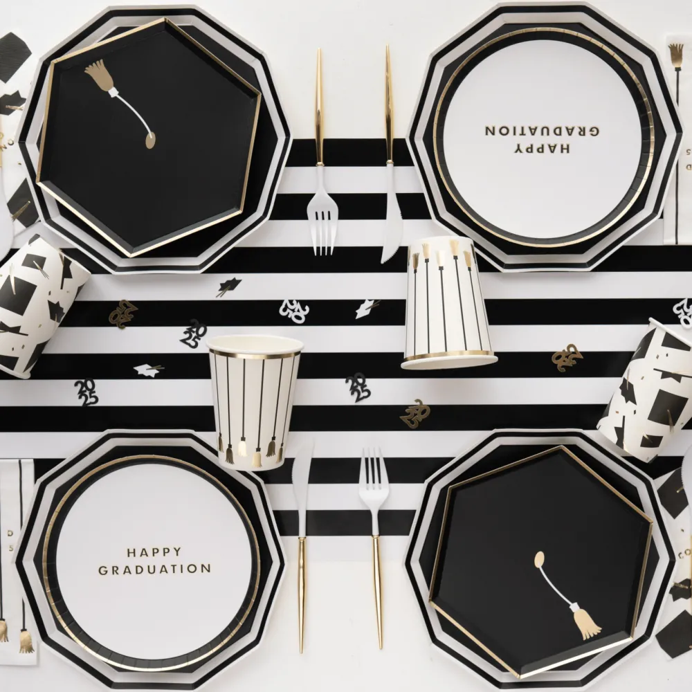 Clearance Bonjour Fete Happy Graduation Snack Plates