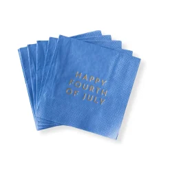 Bonjour Fete Happy 4th of July Cocktail Napkins