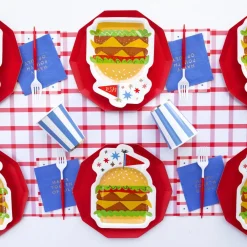Bonjour Fete Happy 4th of July Cocktail Napkins