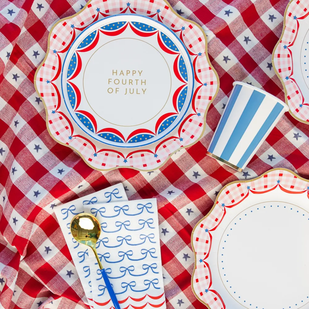 Clearance Bonjour Fete Happy 4th of July Dessert Plates