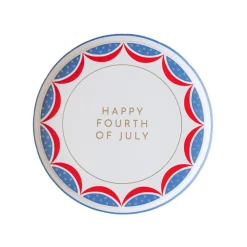 Clearance Bonjour Fete Happy 4th of July Dessert Plates