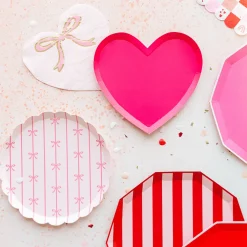 Best Bonjour Fete Haute Pink Heart Shaped Plates