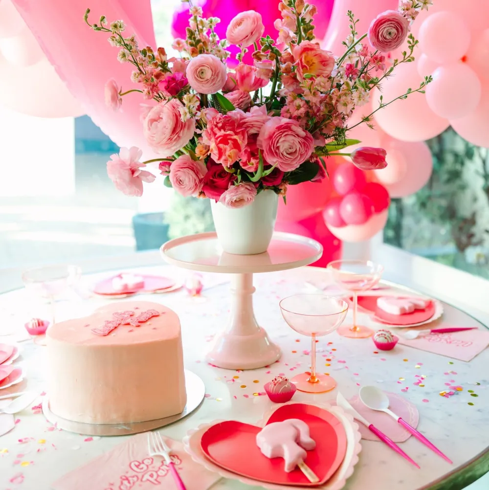 Best Bonjour Fete Haute Pink Heart Shaped Plates