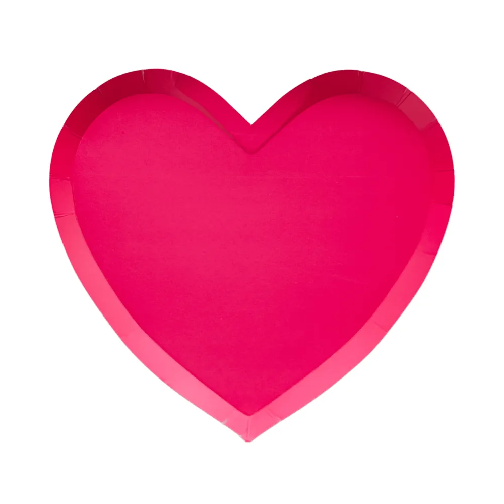 Best Bonjour Fete Haute Pink Heart Shaped Plates