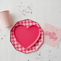 Best Bonjour Fete Haute Pink Heart Shaped Plates