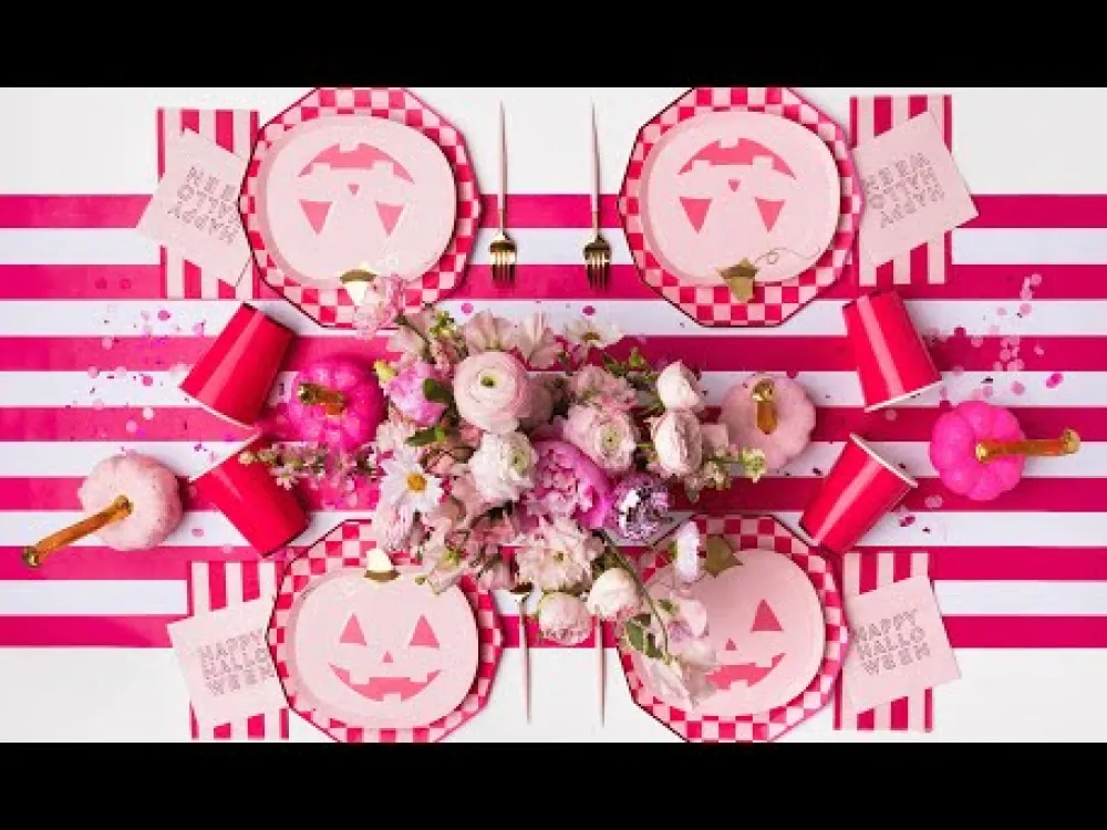 Online Bonjour Fete Haute Pink Signature Cabana Stripe Table Runner