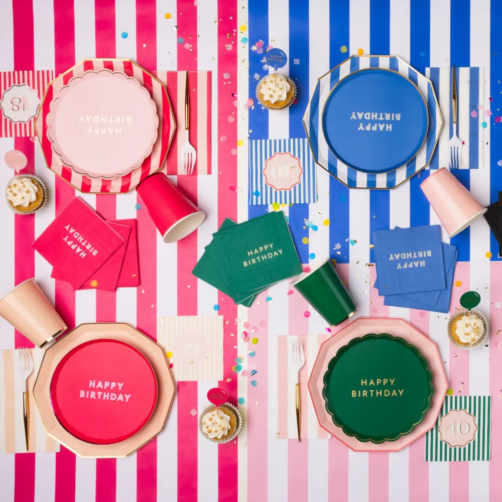 Online Bonjour Fete Haute Pink Signature Cabana Stripe Table Runner