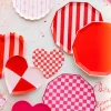 Sale Bonjour Fete Haute Pink Signature Checker Large Plates