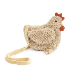 New MON AMI Hazel Hen Plush Crossbody Purse by