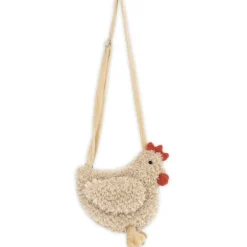 New MON AMI Hazel Hen Plush Crossbody Purse by