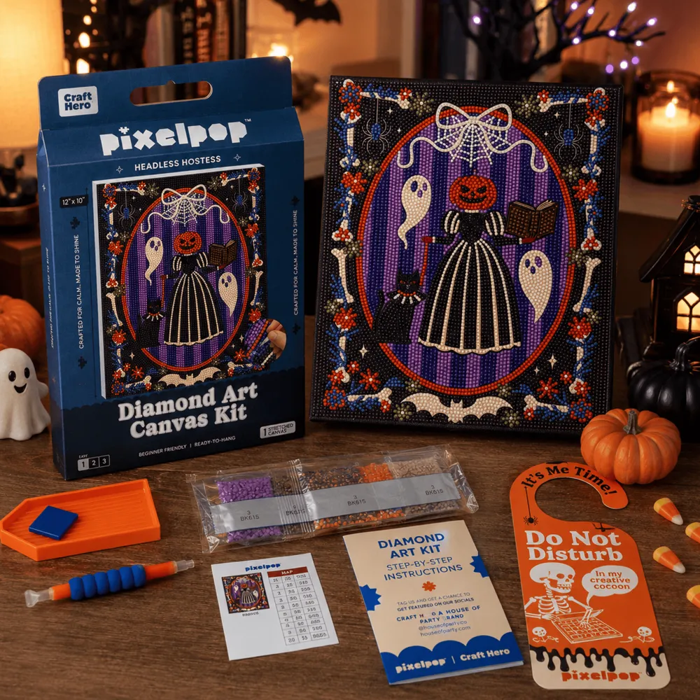 Discount Craft Hero Headless Hostess Halloween Diamond Art Kit