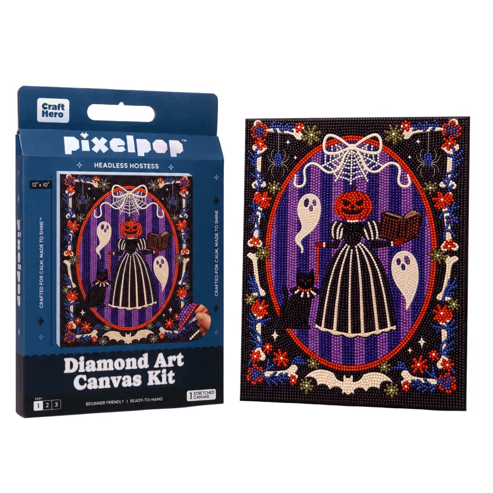 Discount Craft Hero Headless Hostess Halloween Diamond Art Kit