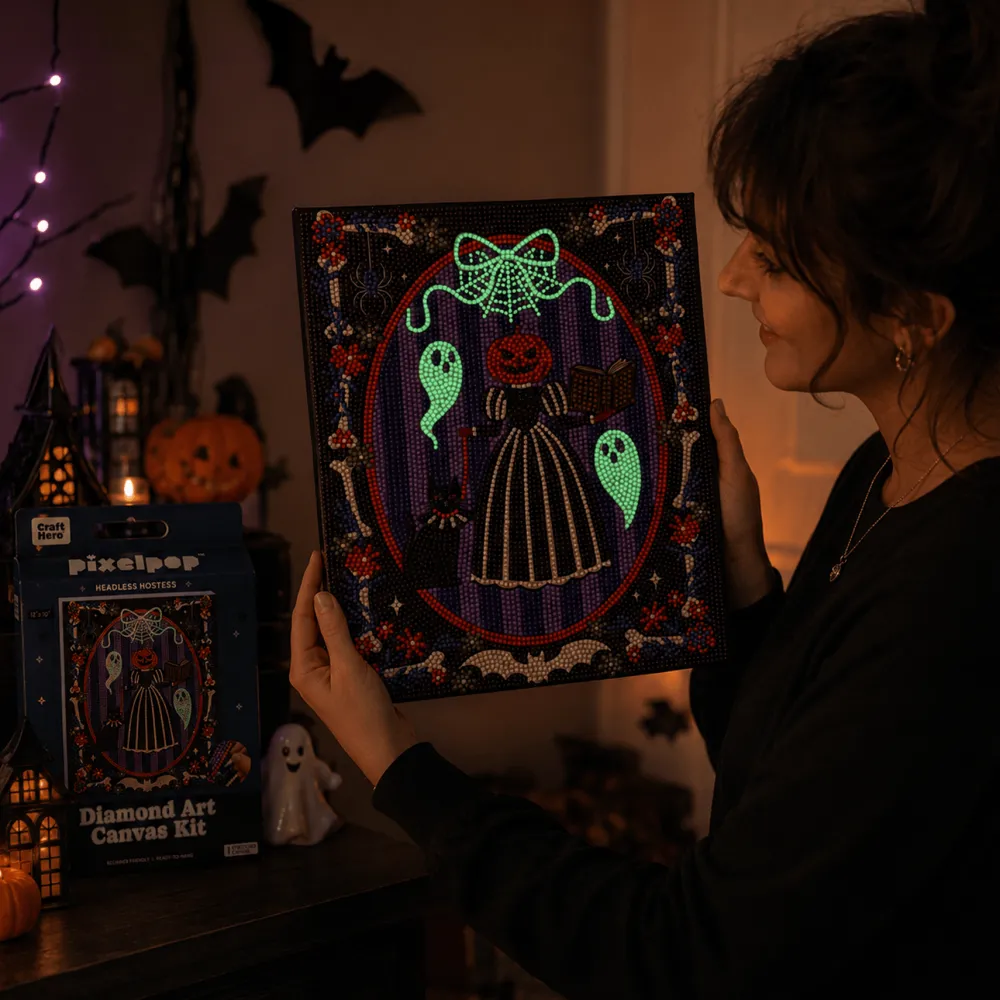 Discount Craft Hero Headless Hostess Halloween Diamond Art Kit