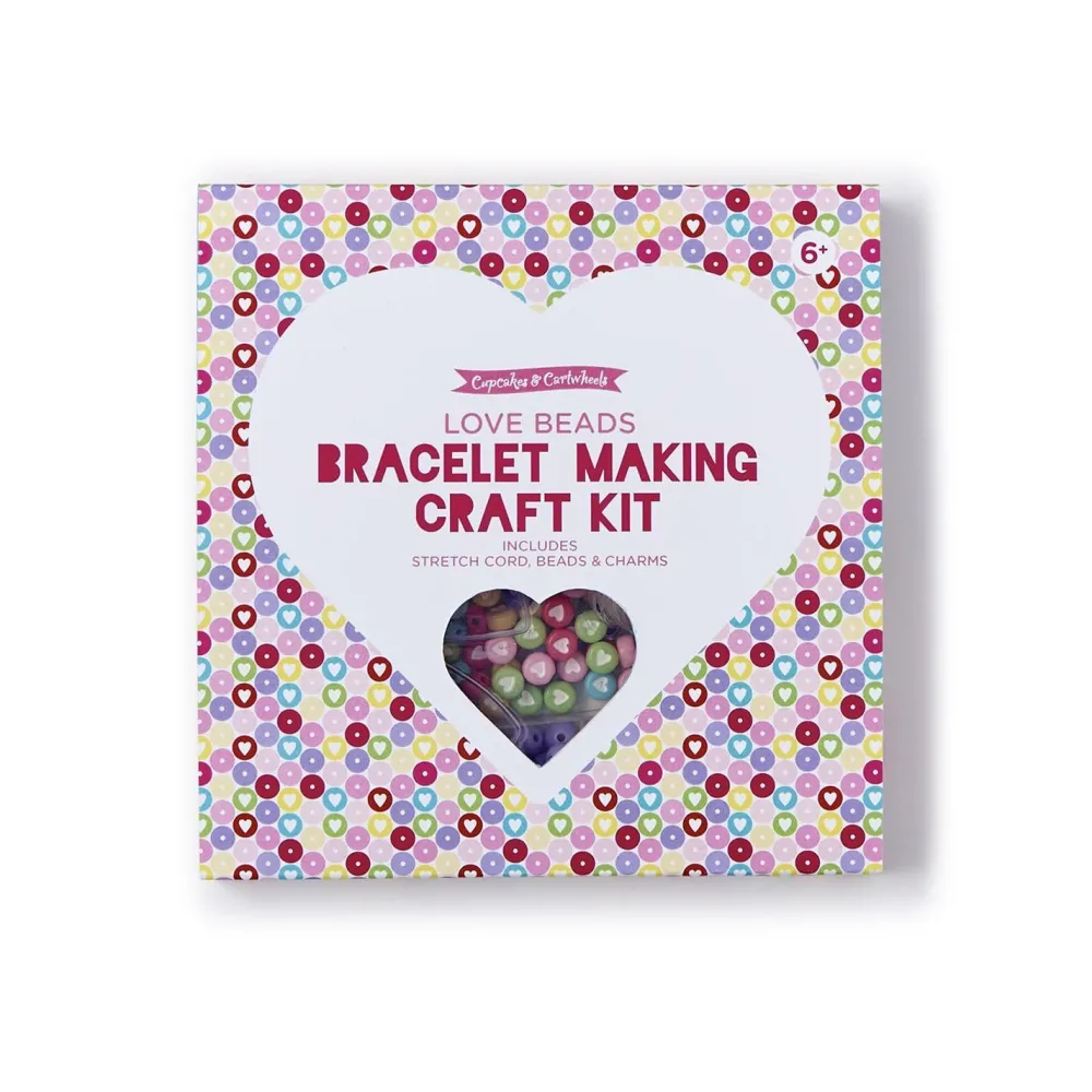 New Two's Company Heart Beads Bracelet Craft Kit