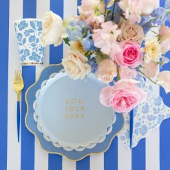 Outlet Bonjour Fete Henry Bear Blue Large Napkins