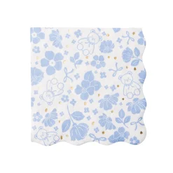Outlet Bonjour Fete Henry Bear Blue Large Napkins