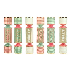 Outlet Packed Party Holly Jolly Holiday Crackers (Set of 6)