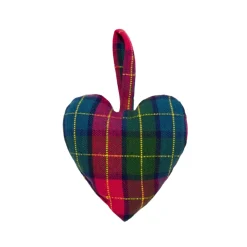 Online Heather Taylor Home Holly Plaid Heart Ornament