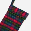 Clearance Heather Taylor Home Holly Plaid Quilted Stocking