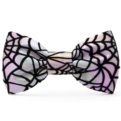 The Foggy Dog Holographic Spiderweb Dog Bow Tie