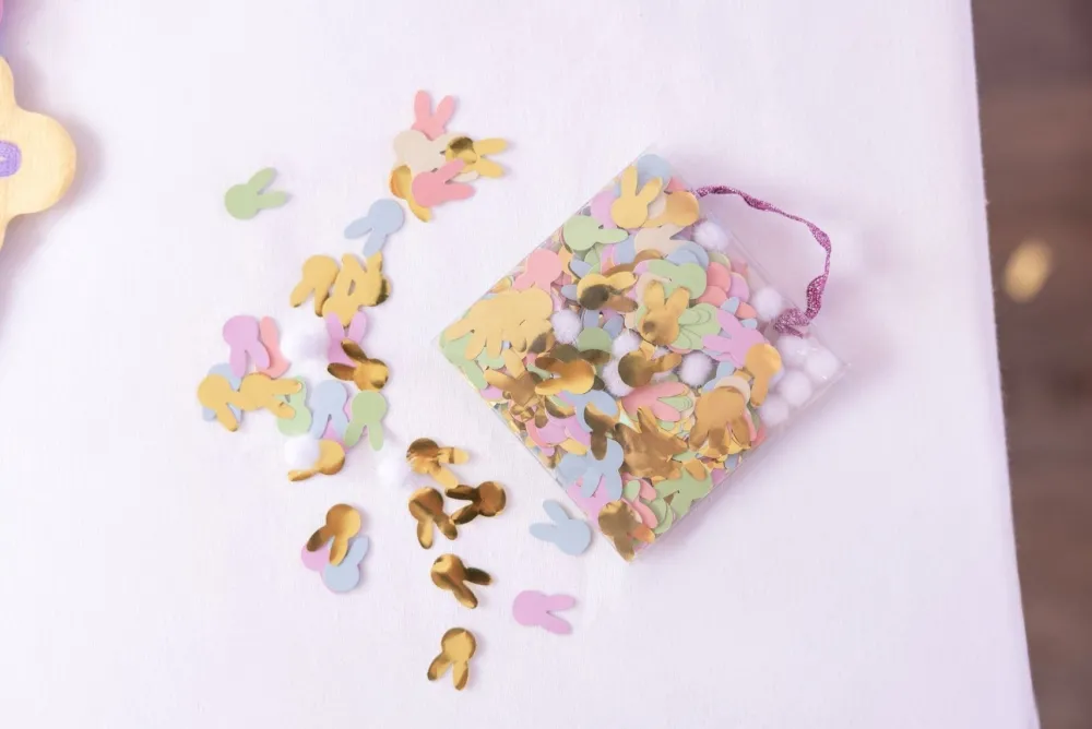 Clearance Packed Party Hoppy Tails Easter Bunny Confetti Mix
