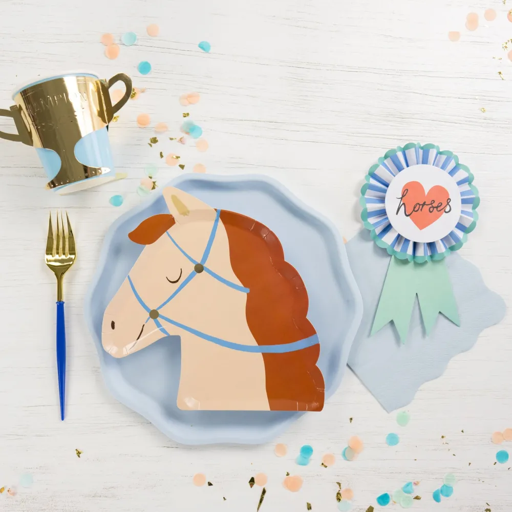 New Meri Meri Horse Shaped Plates