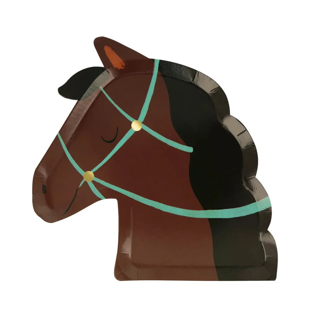 New Meri Meri Horse Shaped Plates