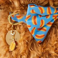 The Foggy Dog Hot Dog Collar Charm
