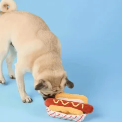 Clearance The Foggy Dog Hot Dog Interactive Snuffle Dog Toy