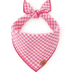 Outlet The Foggy Dog Hot Pink Gingham Dog Bandana