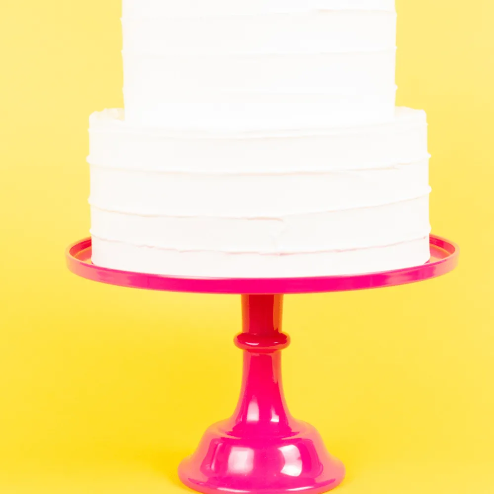 Outlet Sprinkles & Confetti Party Supplies Hot Pink Melamine Cake Stand