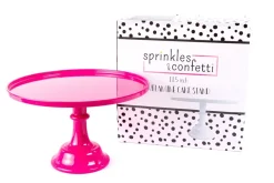 Outlet Sprinkles & Confetti Party Supplies Hot Pink Melamine Cake Stand
