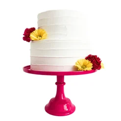 Outlet Sprinkles & Confetti Party Supplies Hot Pink Melamine Cake Stand
