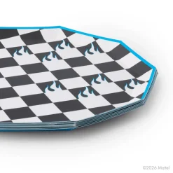 Outlet Bonjour Fete Hot Wheels™ X Black Checker Large Plates