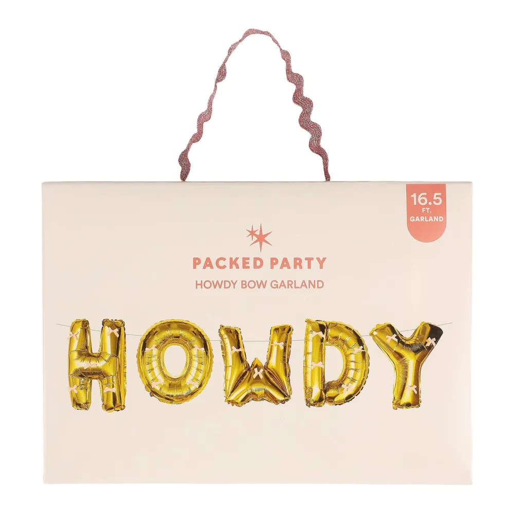 New Packed Party Howdy Darling Balloon Banner