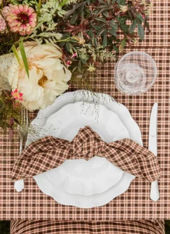 Discount Heather Taylor Home Hudson Plaid Sienna Napkins