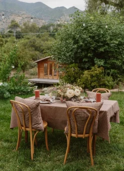 Heather Taylor Home Hudson Plaid Sienna Tablecloth