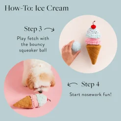 Sale The Foggy Dog Ice Cream Interactive Snuffle Dog Toy