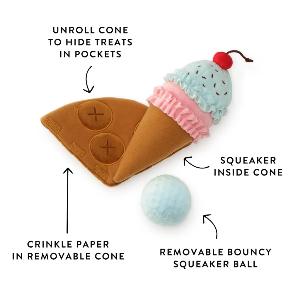 Sale The Foggy Dog Ice Cream Interactive Snuffle Dog Toy