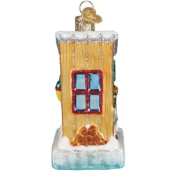Old World Christmas Ice Fishing Shanty Ornament