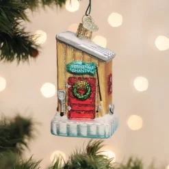 Old World Christmas Ice Fishing Shanty Ornament