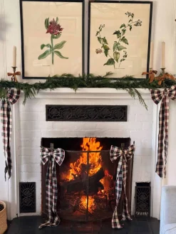 Outlet Heather Taylor Home Idyllwild Plaid Fabric Bow